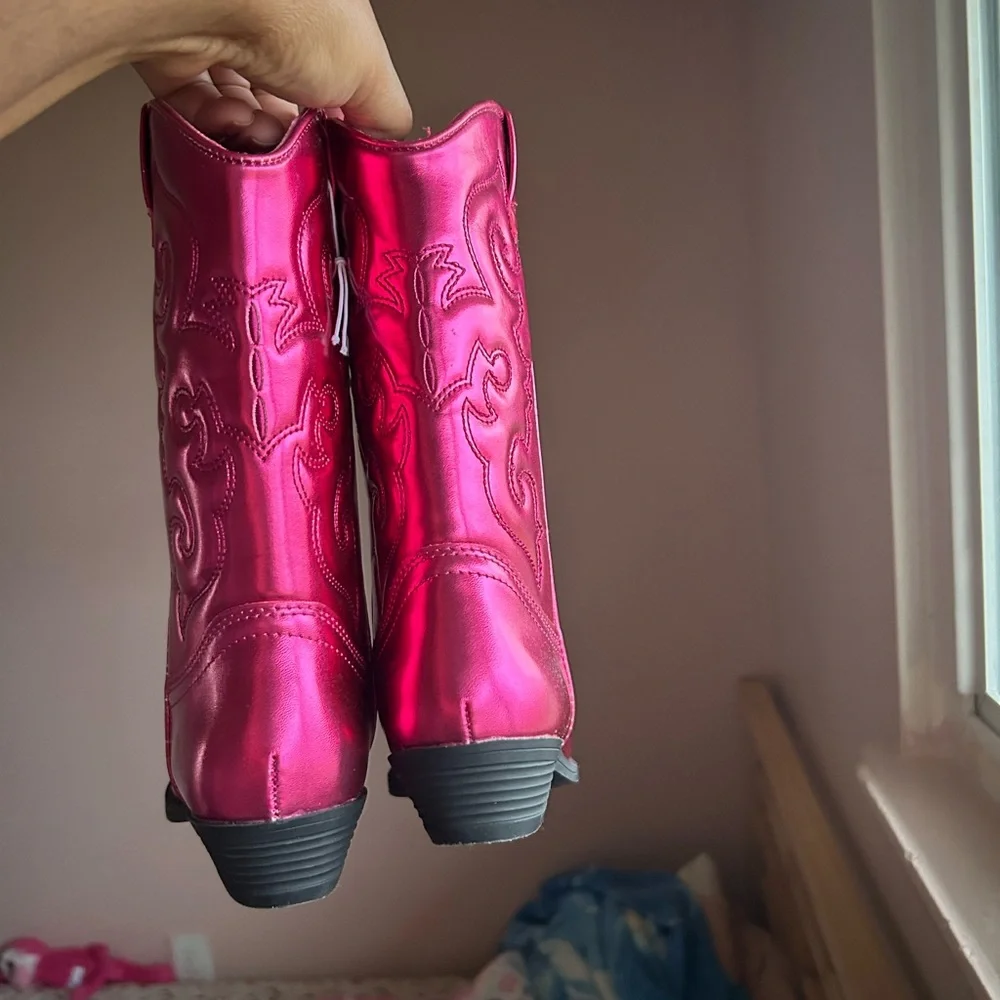 Tucker + Tate Hot Pink Girls' Western Cowboy Boots